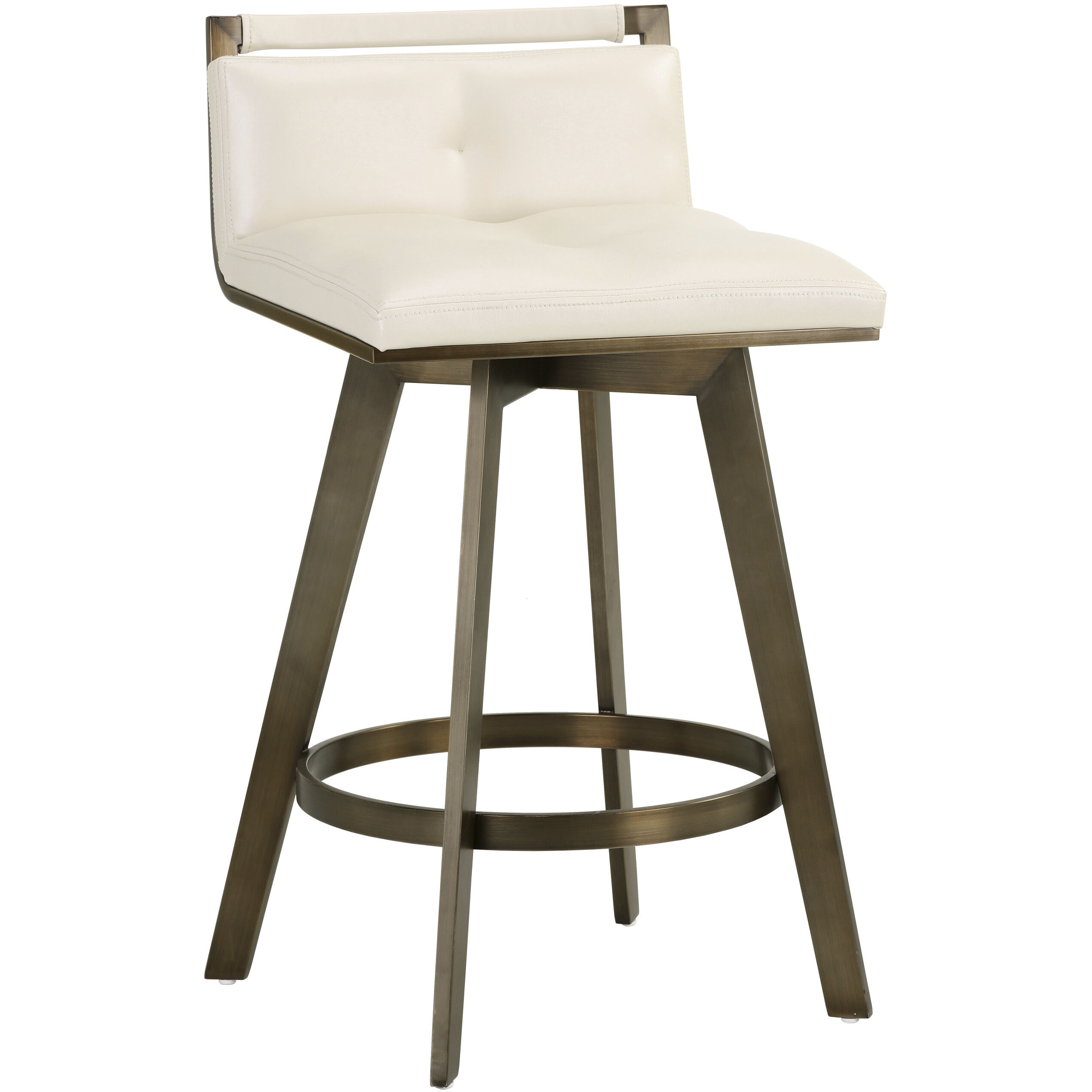 Arizona 32.5 inch Castillo Cream Swivel Counter Stool, Swivel